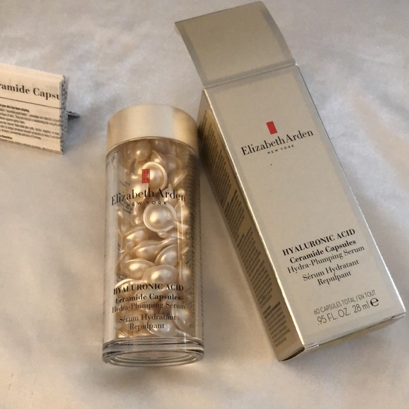 Elizabeth Arden Hyaluronic Acid Ceramide Capsules 60 Ct Hydra Plumping Serum NIB - Picture 12 of 12